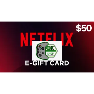 $50 Netflix Gift Card - US Store
