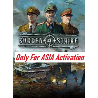 Sudden Strike 4 Steam Key ASIA Instant Delivery!!!