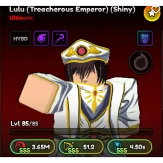Shiny Lulu ( Treacherous Emperor ) Anime Last Stand