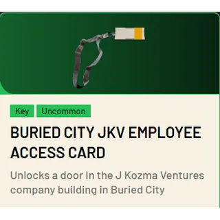 🟢Buried City JKV Employee Access Card*10 ARC Raiders