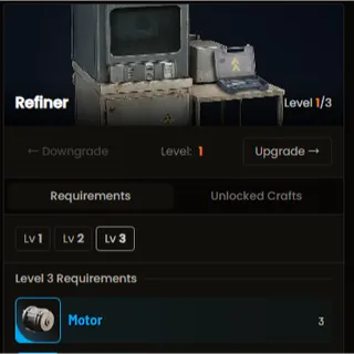 Refiner*1-3 Full level ARC Raiders