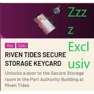 🟢Riven Tides Secure Storage Keycard*5 ARC Raiders
