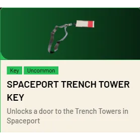 Spaceport Trench Tower Key*5 ARC Raiders