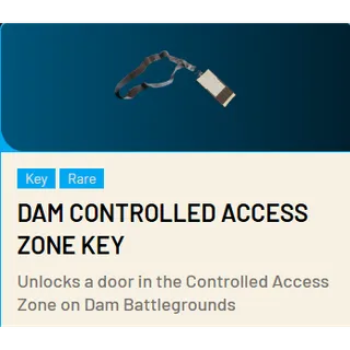 🟢Dam Controlled Access Zone Key*10 ARC Raiders