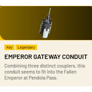Emperor Gateway Conduit key*2 and Amplification Module MK. IV*3