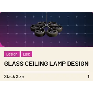 Glass Ceiling Lamp Design ARC Raiders