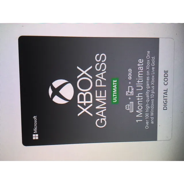 1 Month Ultimate Xbox Game Pass - Xbox Game Pass Gift Cards - Gameflip