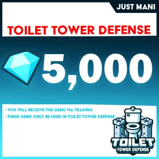 Gems Toilet Tower Defense