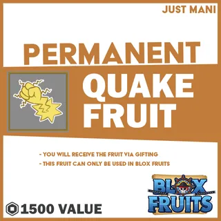 Blox Fruits Permanent Quake Fruit