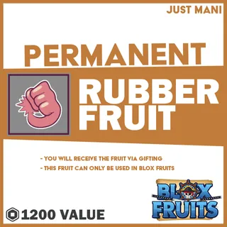 Blox Fruits Permanent Rubber Fruit
