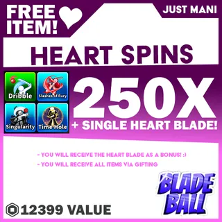 Blade Ball Heart Spins