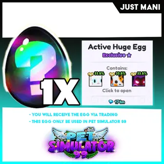 Pet Sim 99 Active Huge Egg