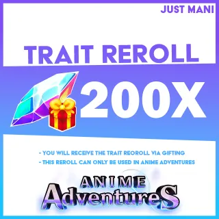 Anime Adventures Trait Reroll