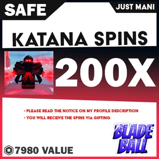 Katana Spins Blade Ball