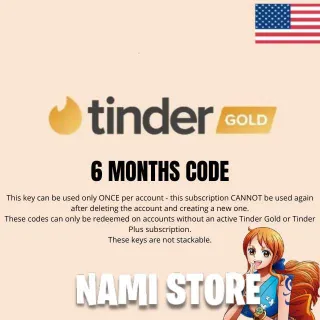 TINDER GOLD - 6 MONTHS