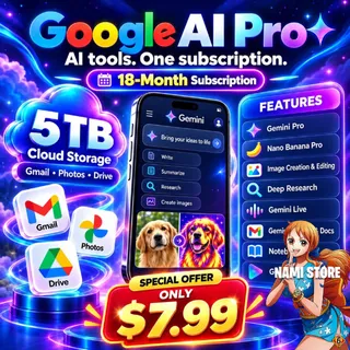 Google AI Pro / Gemini Pro 18 Month 🔗 Link Activation 🌎 GLOBAL ⚡️ Fast Delivery ⚡️