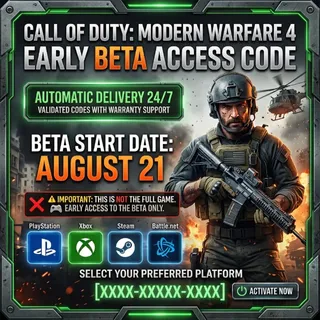 Call of Duty Modern Warfare 4 Early Access Beta Code