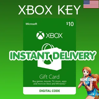 $10 USD Xbox Gift Card (US) ✅ Stockable ⚡INSTANT DELIVERY 🚁