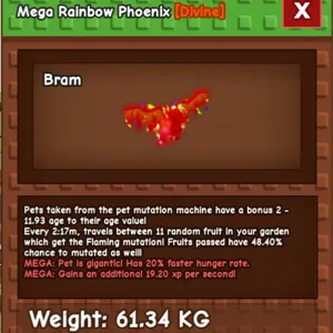 rainbow hatched Phoenix