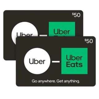 Uber/Uber Eats $100 gift card