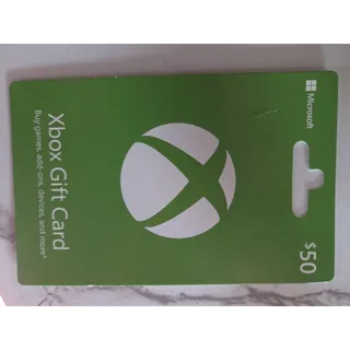 $50.00 USD Xbox Gift Card