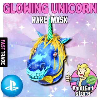 Glowing Unicorn Mask - PS4/PS5
