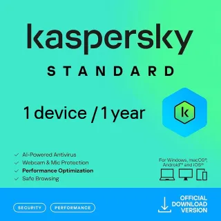 Kaspersky Standard - 1 Year / 1 Device