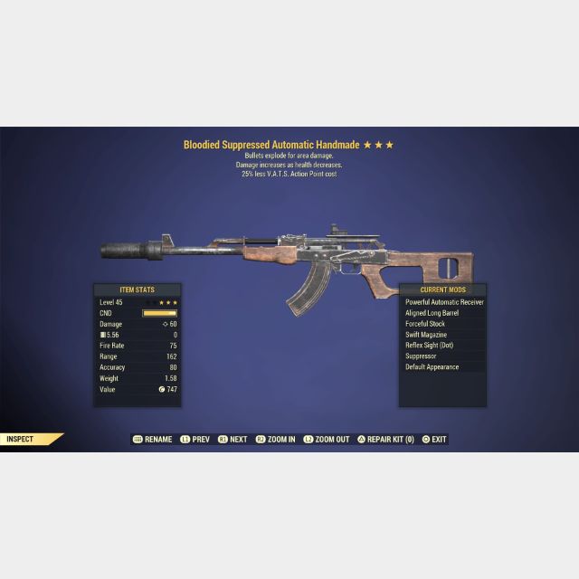 Weapon | BE25 Handmade | L45/3* - Game Items - Gameflip