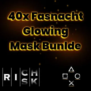 40x Glowing Mask Bunlde