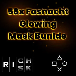 58x Glowing Mask Bunlde