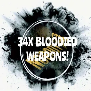 34x Bloodied Weapons.