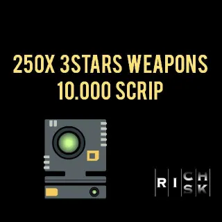 250x 3Stars Weapons ⭐⭐⭐
