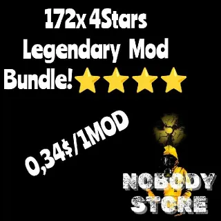 172x 4Stars Legendary Mod Bundle⭐⭐⭐⭐