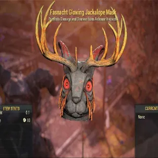 Glowing Jackalope Mask