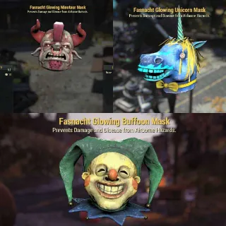 3x Glowing Mask.