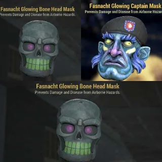 3x Glowing Mask Bundle.