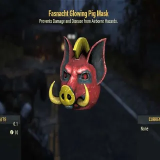 Glowing Pig Mask