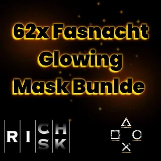 62x Glowing Mask Bunlde
