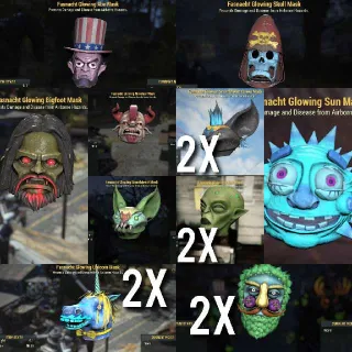 14x Glowing Mask Bundle.
