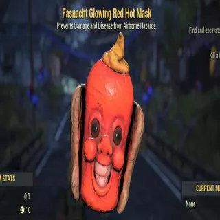 Glowing Red Hot Mask