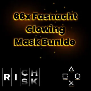 66x Fasnacht Glowing Mask Bunlde