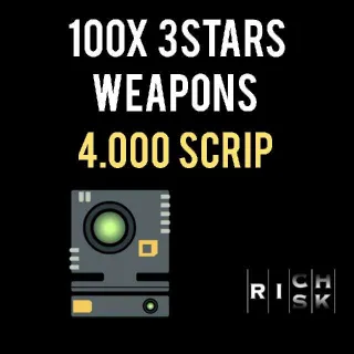 100x 3Stars Weapons⭐⭐⭐