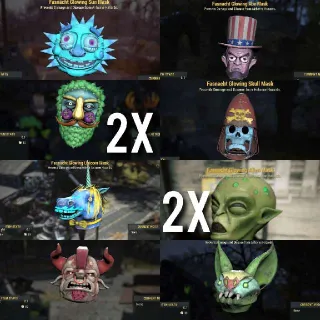 10x Glowing Mask Bundle