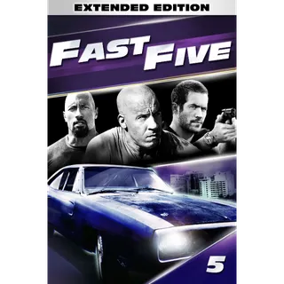 Fast Five Extended Edition HD MA Movies Anywhere Digital Redeem  US U.S. Fast & Furious Series