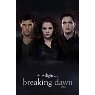 The Twilight Saga: Breaking Dawn - Part 2 SD Vudu Digital Redeem U.S. US Fandango At Home