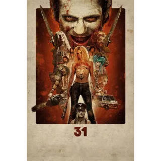 31 HD Vudu Digital Redeem US U.S. Horror Movie Rob Zombie