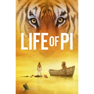 Life of Pi 4K/UHD U.S. itunes Digital Redeem US will port