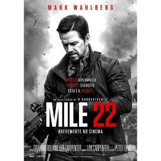 Mile 22 4K/UHD U.S. Itunes digital redeem Film Movie US