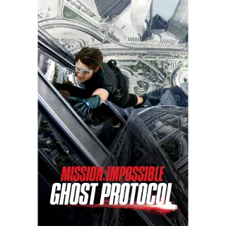 Mission: Impossible - Ghost Protocol SD Vudu/Fandango At Home Digital Redeem U.S. US