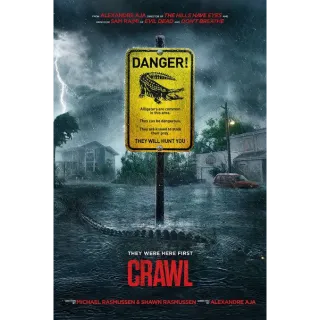 Crawl HD Vudu Digital Redeem Horror Movie U.S. US